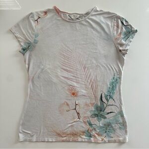 Ted Baker Pastel Floral Short Sleeve Top